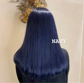 ロング Blue 髪質改善 💎松藤 莉奈のヘアスタイル