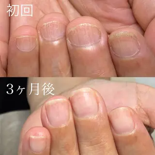 ネイル 広島市南区(広島県) /シンプル/自爪育成のネイルデザイン