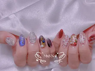 ネイル MxS Nail 【長さだし/フィルイン/マグネット/ワンホンネイル/韓国ネイル/パラジェル】所属・M×S Nail みなのネイルデザイン