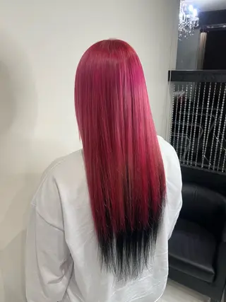 ロング カラー YUDU🍊 germe/ジェルムのヘアスタイル