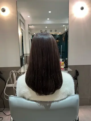 セミロング カラー 🍊暖色カラー🍊 sakuraのヘアスタイル