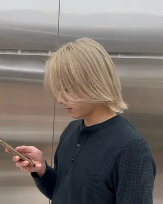 カラー メンズ 藤平海音/fifth PARKのヘアスタイル