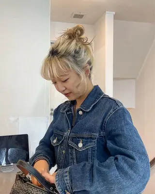 ミディアム カラー ヘアアレンジ 🦠カラーリスト/ 魚瀬あおい🦠のヘアスタイル