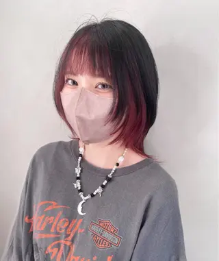 ミディアム カラー share salon OXY 渋谷店所属・髪質改善×ケア ブリーチ/KEIGOのヘアスタイル