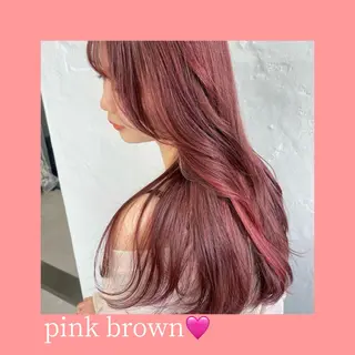 ロング カラー aoi/暖色カラー/ プツッとボブ🎀のヘアスタイル