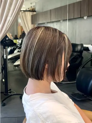 ミディアム カラー FORTE MiLA 新居尚志のヘアスタイル