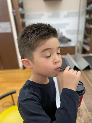 メンズ キッズ ふくおか ななのヘアスタイル