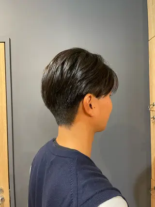 ショート メンズ 鎌取/透明感カラー /ボブ/顔まわりのヘアスタイル