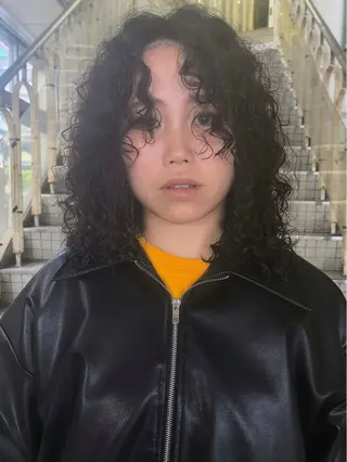 ミディアム パーマ MIKU 岡山／倉敷／カットのヘアスタイル