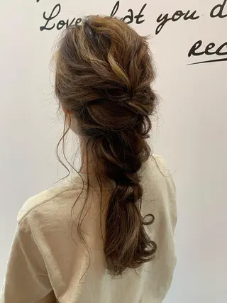 ロング ヘアアレンジ 中村 優太のヘアスタイル