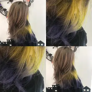 セミロング ハイトーン💫 エクステ💫maiのヘアスタイル