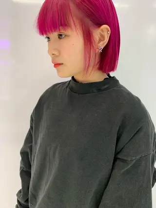 ミディアム カラー share salon JAM 吉祥寺所属・レイヤー/ブリーチ HIKARU ♡のヘアスタイル