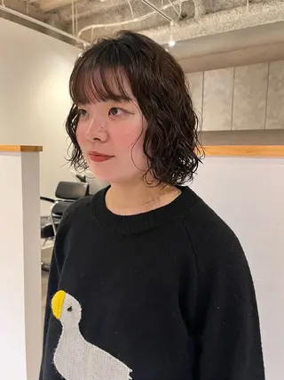 ショート パーマ ショート/パーマ/ カラー/FUKOのヘアスタイル