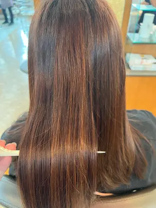 セミロング 熊谷 はつなのヘアスタイル