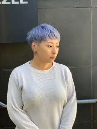 ショート カラー メンズ キッズ BRAIDS💎愛子 大人ハイライト💎のヘアスタイル