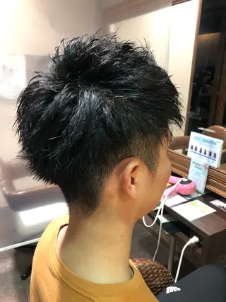 ショート パーマ メンズ メンズパーマ/ スパイキー/神田正紀のヘアスタイル