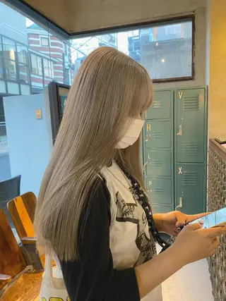 ロング 韓国レイヤー/透明感 カラー🦋mioのヘアスタイル