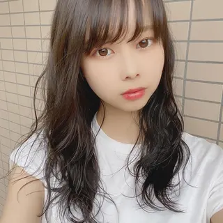 セミロング カラー ヘアアレンジ 外苑前NO.1艶髪 透明感カラーのヘアスタイル