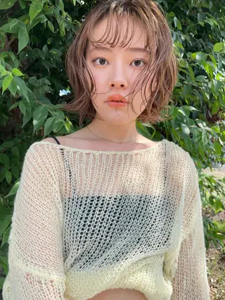 ミディアム tominaga kentaのヘアスタイル