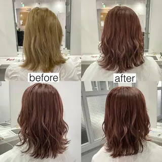 セミロング カラー 髪質改善縮毛矯正 kosuke_IJKのヘアスタイル