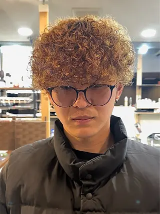 パーマ メンズ 年間2000名担当◎ パーマ職人/仲原佑樹のヘアスタイル