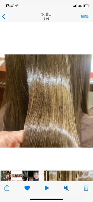 ロング 中谷 明日香のヘアスタイル