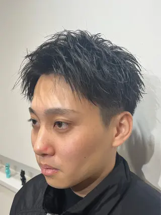 ショート メンズ 【店長】メンズ職人 短髪　ハイトーン🔥のヘアスタイル