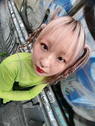 セミロング カラー 横浜🍒カット エクステ／RIEのヘアスタイル