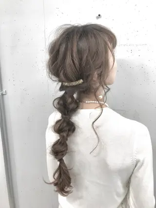 ロング ヘアアレンジ 新井 広樹のヘアスタイル
