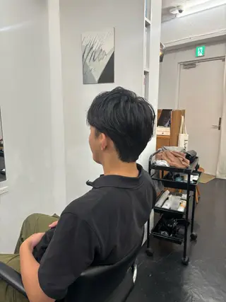 ミディアム メンズ ヤマザキ アヤメ 【シベルバレー横浜】のヘアスタイル