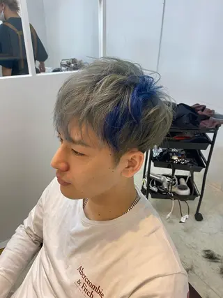 ショート カラー メンズ miel hair 新宿店 【ミエル ヘアー】所属・新宿西口から徒歩5分 石橋卓典のヘアスタイル