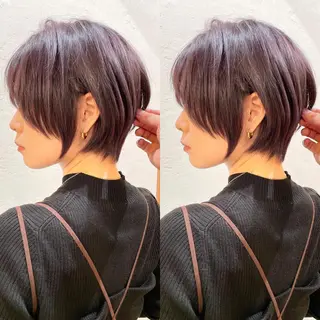 ショート カラー 縮毛/ショート/ ボブ/レイヤー/小原のヘアスタイル