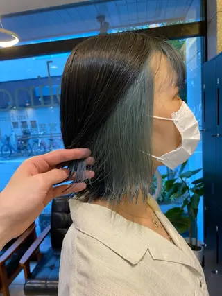 ミディアム カラー 西田辺/ タカスナオヤのヘアスタイル