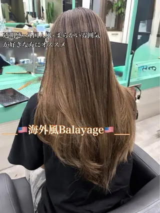 ロング Ⓜ︎iyu🌊/ハイ ライト/海外風カラーのヘアスタイル