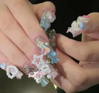 ロング Panda•z nail aimiのネイルデザイン