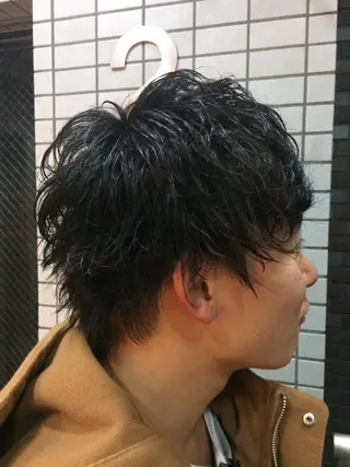 カラー パーマ ヘアアレンジ メンズ メンズパーマの巨匠 鈴木純のヘアスタイル