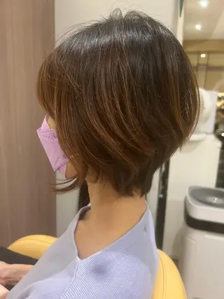 ショート ヘアアレンジ Soleria所属・艶髪/酸性ストレート 根本零のヘアスタイル