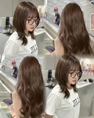 ミディアム カラー レイヤーカット×韓国 Ryotaroのヘアスタイル