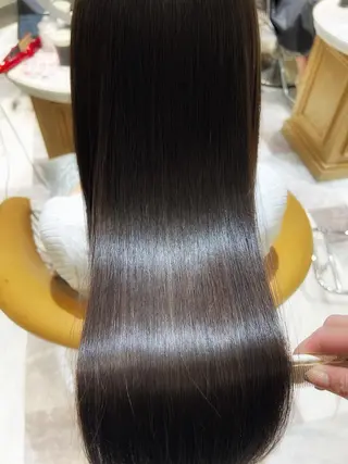 ロング 透明感カラー/カット 髪質改善/森栄範のヘアスタイル