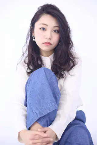 ロング カラー パーマ Freez狭間 裕美のヘアスタイル