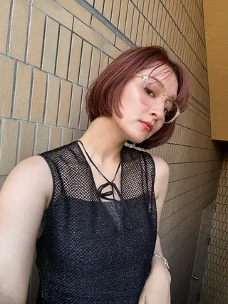 ショート カラー ショート/ボブ専門 宮脇美奈/南船場のヘアスタイル