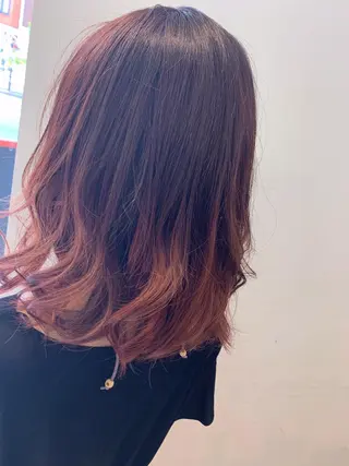 ミディアム カラー ヘアアレンジ 竹井 寛喜のヘアスタイル