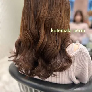 カラー パーマ 垢抜けヘア 韓国ヘア銀座近下菜央のヘアスタイル