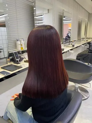 カラー 韓国ガーリー🤍暖 色カラー🤍misaのヘアスタイル