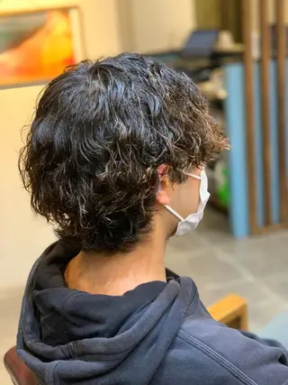 ショート CECIL hair なんば店所属・メンズパーマ 艶髪☆店長☆有馬のヘアスタイル