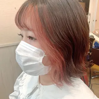 ショート カラー NUMBER_ ユイナのヘアスタイル