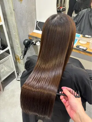 ミディアム リキ/縮毛矯正🫧 /メンズカット💈のヘアスタイル