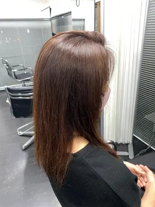 ロング カラー 前田 香恋のヘアスタイル