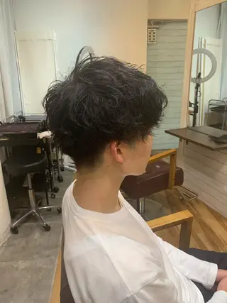 ショート CECIL hair なんば店所属・メンズパーマ 艶髪☆店長☆有馬のヘアスタイル