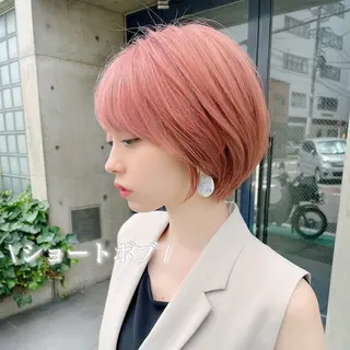 ショート カラー ブリーチなし/暖色/ 透明感/ririkaのヘアスタイル